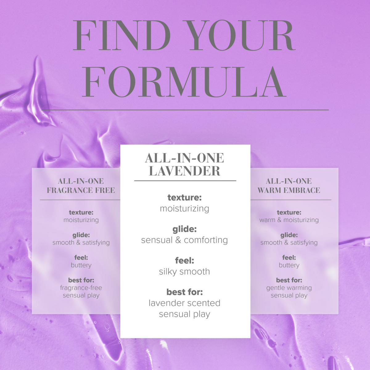 System JO All-In-One Massage Glide Lavender Fields 30ml - formula