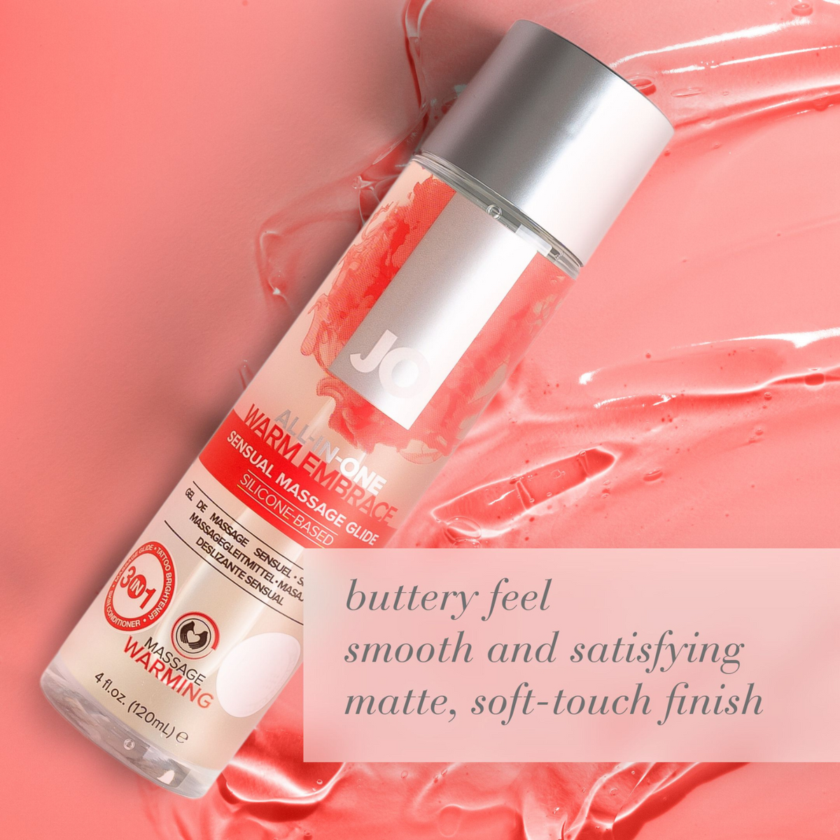 System JO All in One Massage Glide Warm Embrace - smooth texture