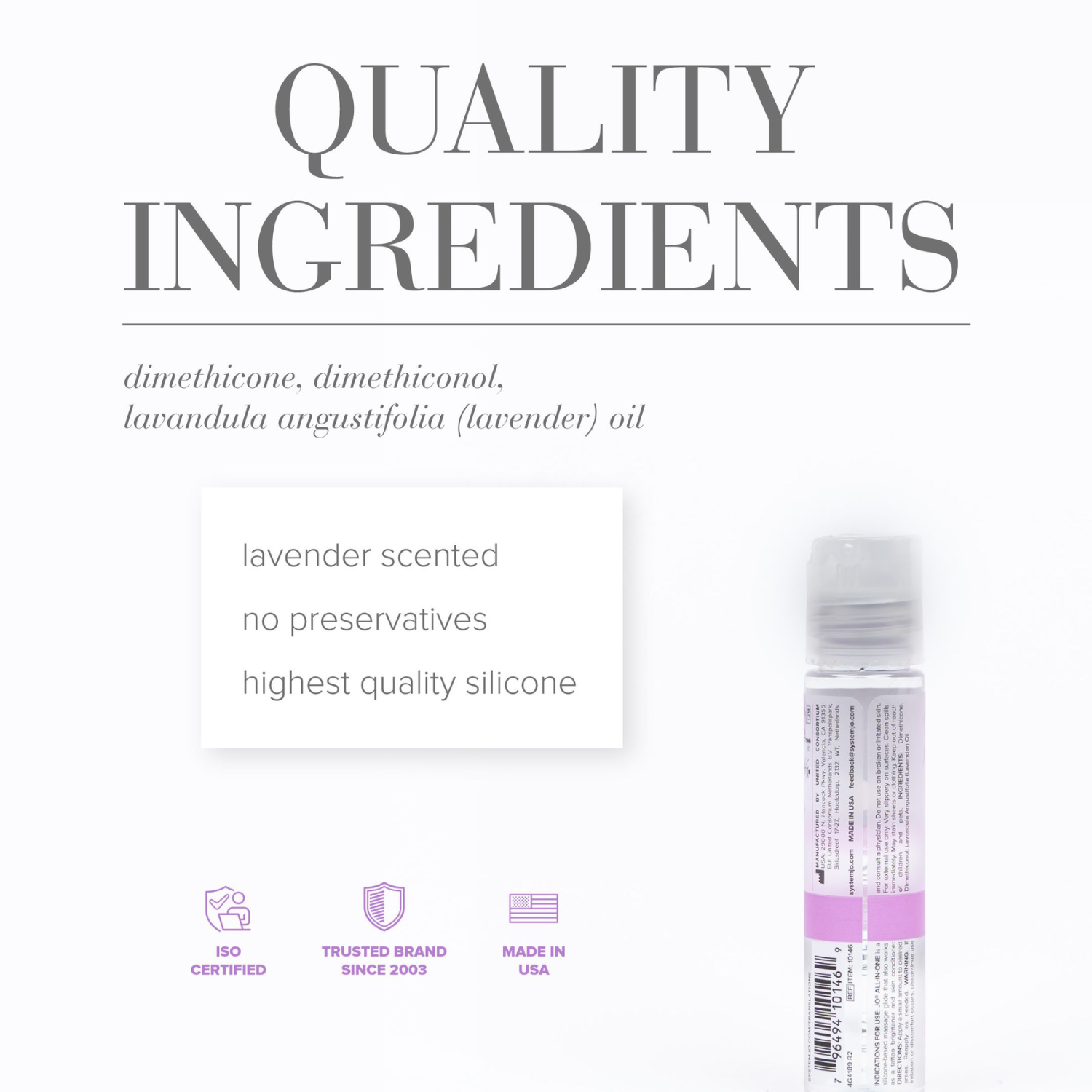 System JO All-In-One Massage Glide Lavender Fields 30ml Imagen secundaria del producto