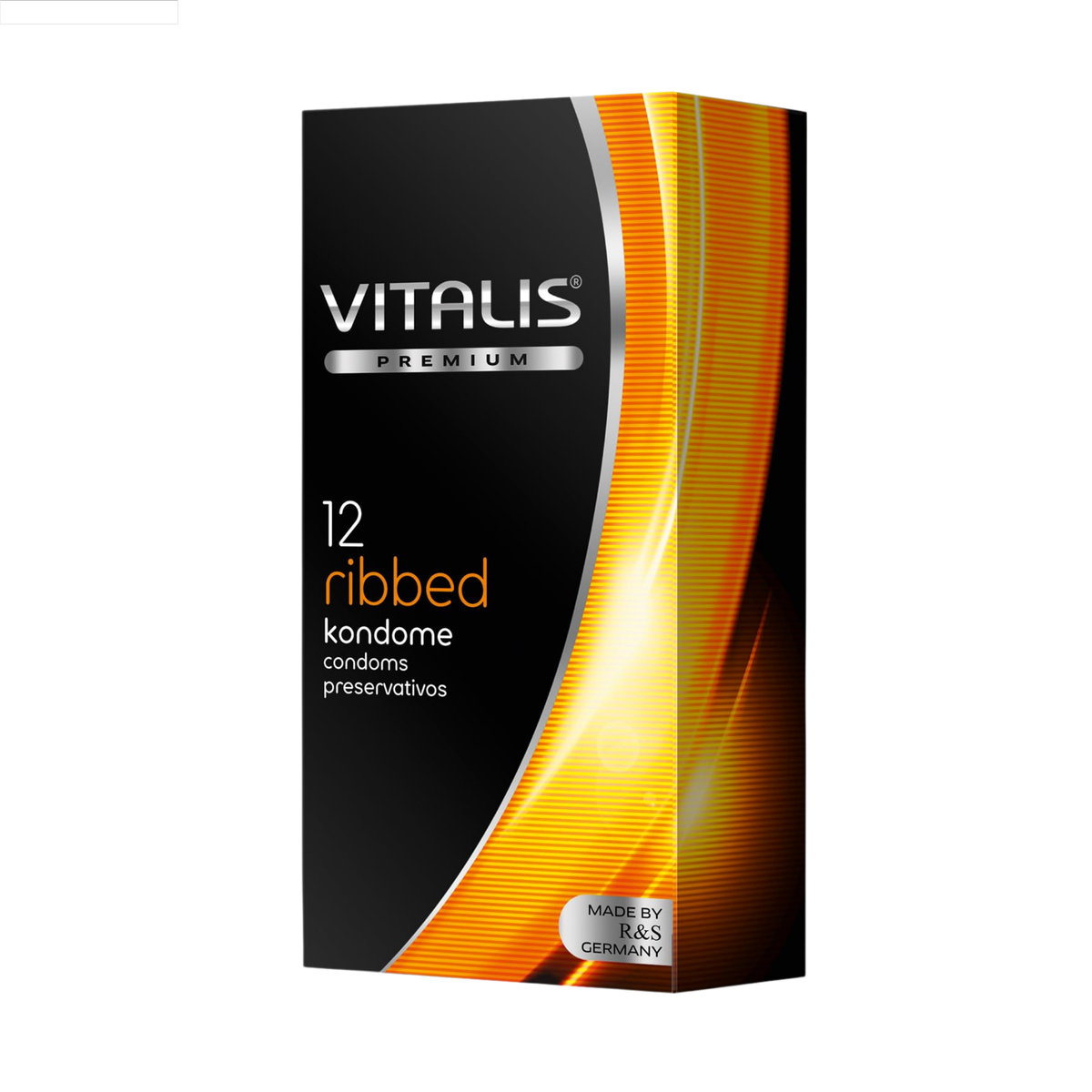 Vitalis Ribbed Box 12 | WorldCondoms Imagen principal del producto