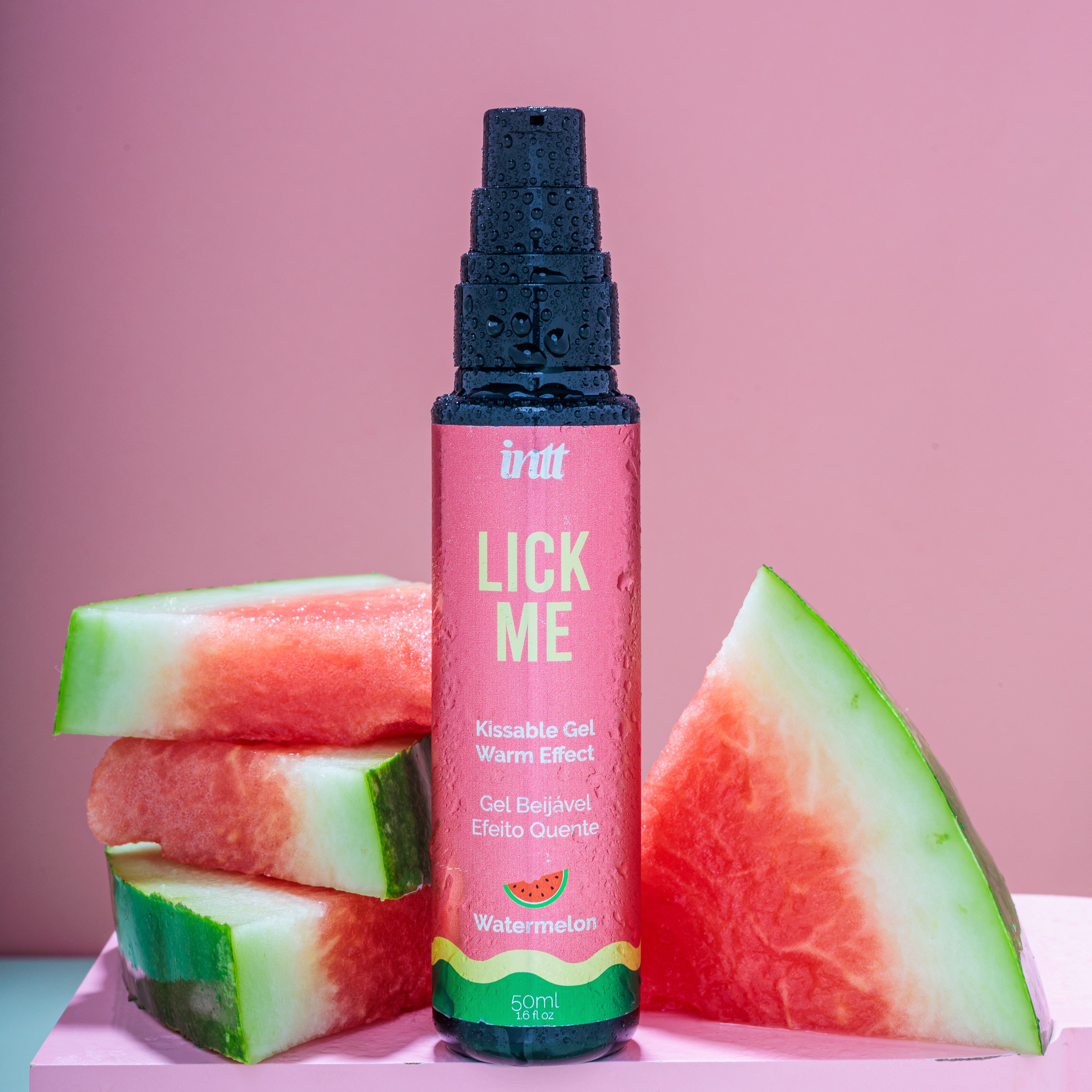 Gel calentador de sandía intt Lick Me 1.6 fl.oz Imagen secundaria del producto