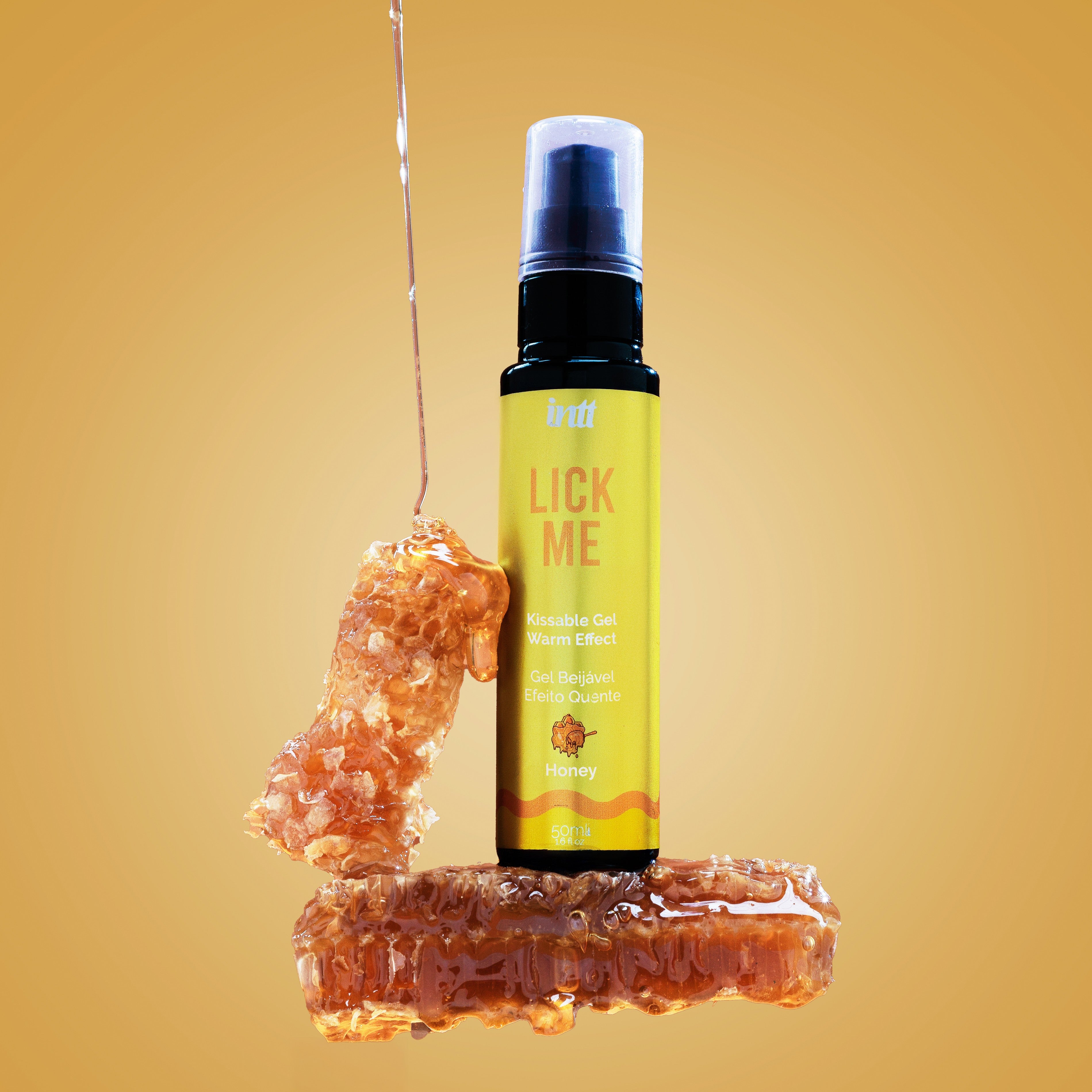 Gel calentador de miel Lick Me de intt, 1.6 onzas líquidas Imagen secundaria del producto