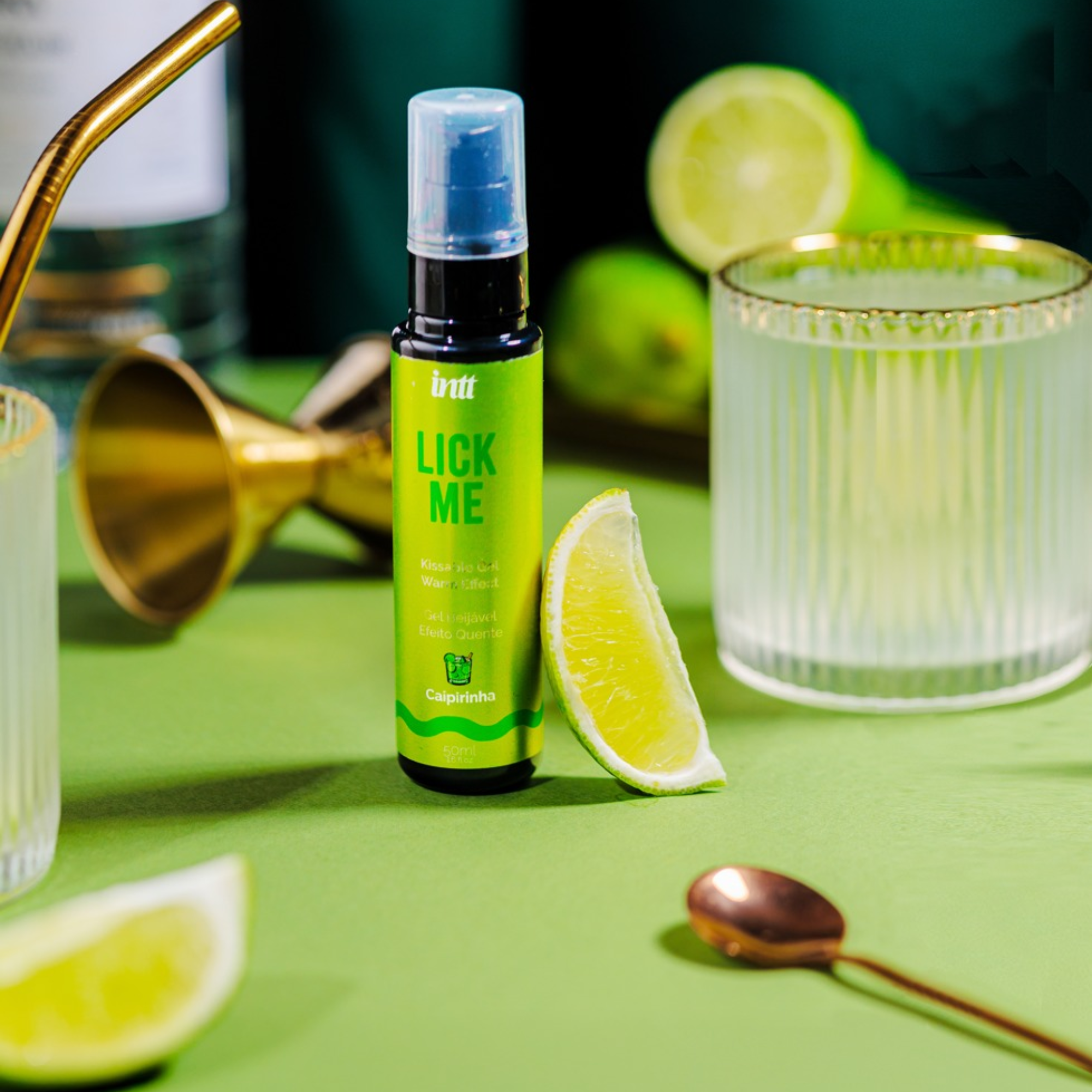 Gel calentador intt Lick Me Caipirinha 1.6 fl.oz Imagen secundaria del producto