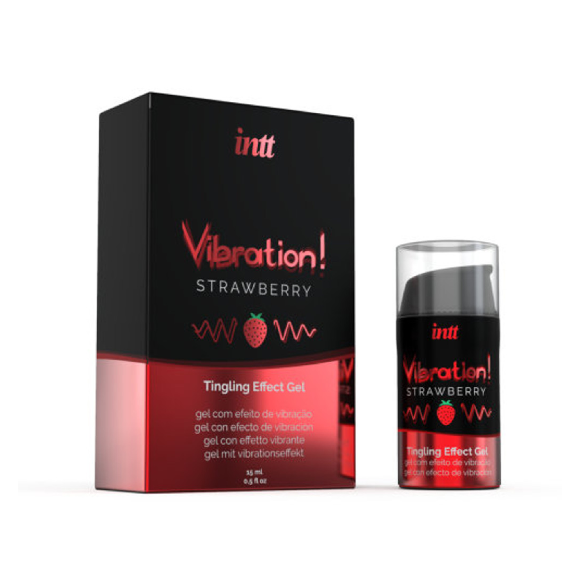 Vibración líquida de fresa intt 0.5 fl.oz Imagen secundaria del producto