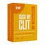 A close-up shot of an orange and yellow product box for "Intt Suck My Clit" clitorial suction effect gel. The box features bold white lettering and indicates a "Tropical Mango" flavor and a volume of 15 ml.