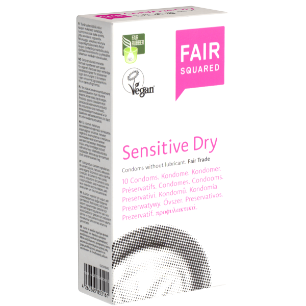 Fair Squared Sensitive Dry Box 10 | WorldCondoms