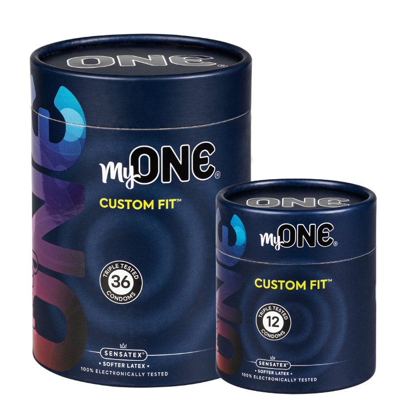 MyOne Custom fit condoms Sensatex softer latex Extra large 69 mm condoms box 36 box 12 Imagen principal del producto