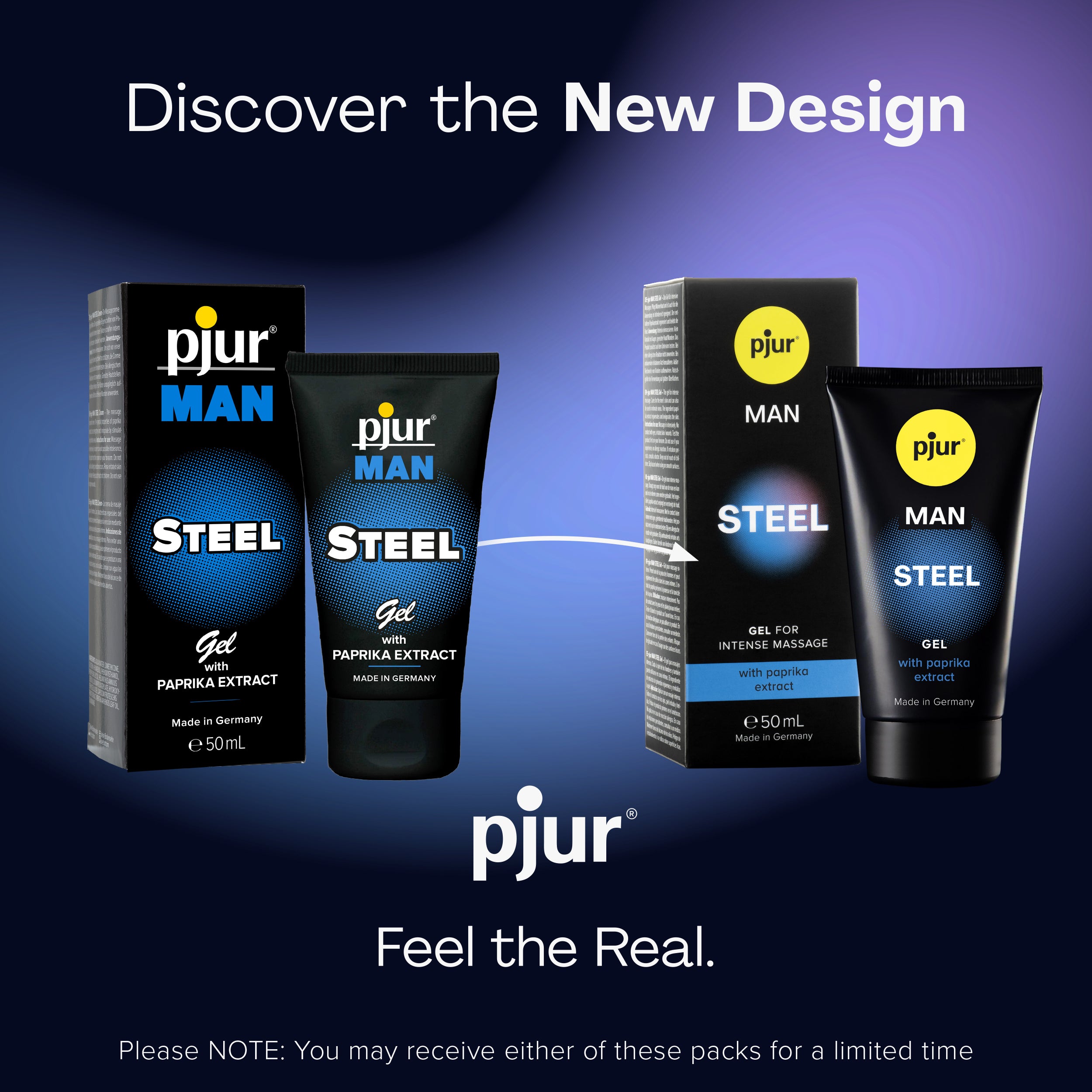 pjur MAN Steel Gel 50ml Imagen secundaria del producto