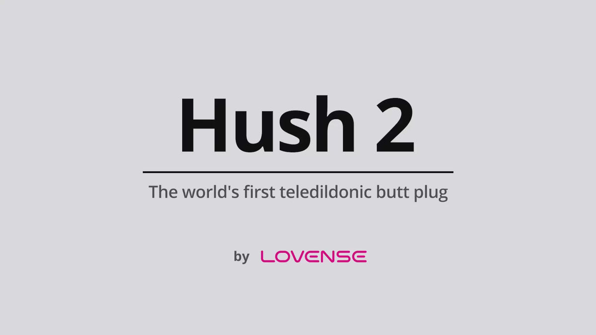 Video of Lovense Hush 2 Remote App-Controlled 1.75" Butt Plug Black