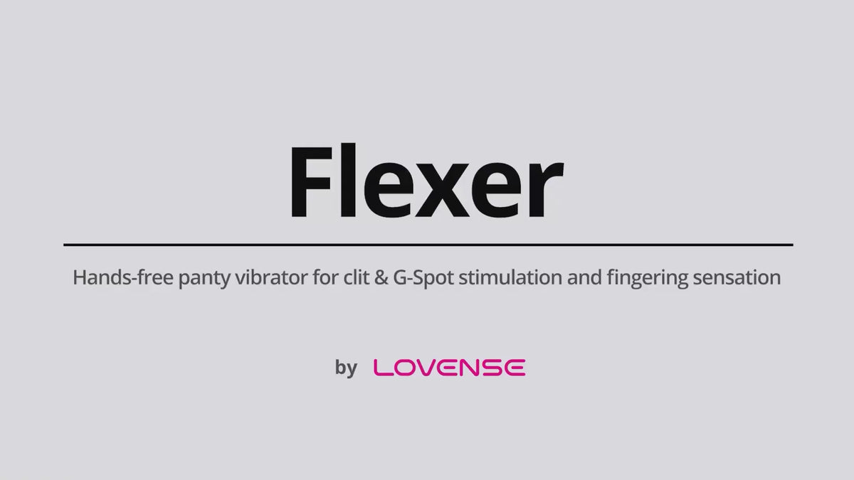 A video of Lovense Flexer Remote-, App-Controlled Dual Panty Vibrator.