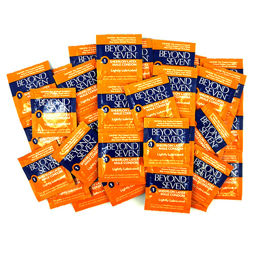 beyond seven lightly lubricated condoms 100 PCS