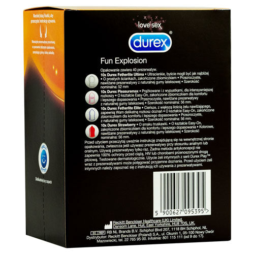 Durex Explosión de diversión Paquete de 40 Imagen secundaria del producto