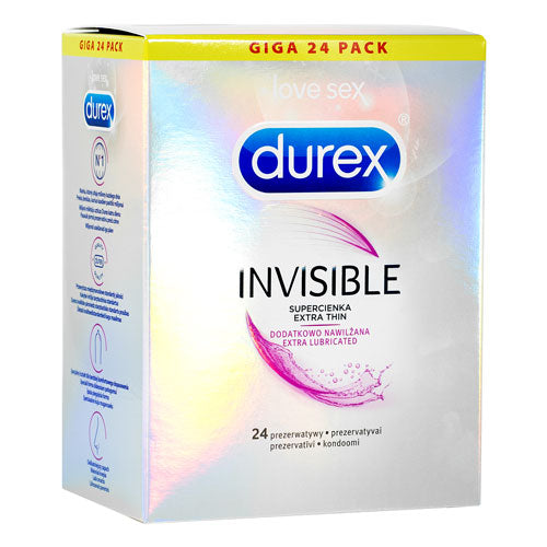 Durex Invisible Lubricated Box 24 Imagen principal del producto