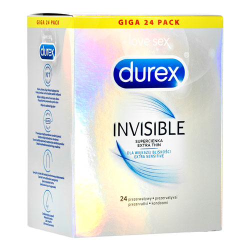 Durex Invisible Sensitive Box 24 Imagen principal del producto
