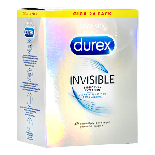 Preservativos Durex Invisible Xl 10 Unidades - Comprar ahora.
