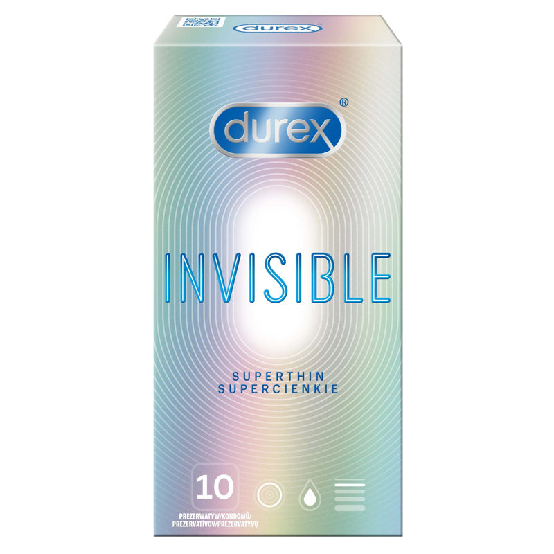 Durex Invisible Super Thin Condoms Box of 10 Imagen principal del producto