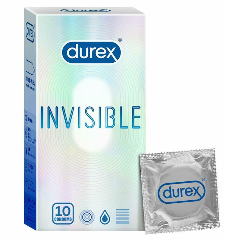 Durex Invisible Lubricated Paquete de 10 Imagen secundaria del producto