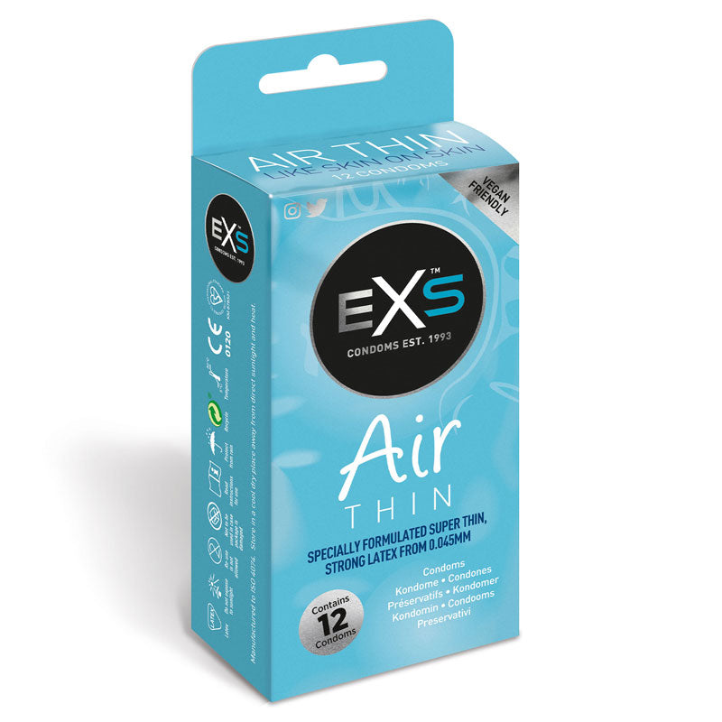 EXS Air Thin Box 12 Front | WorldCondoms Imagen principal del producto