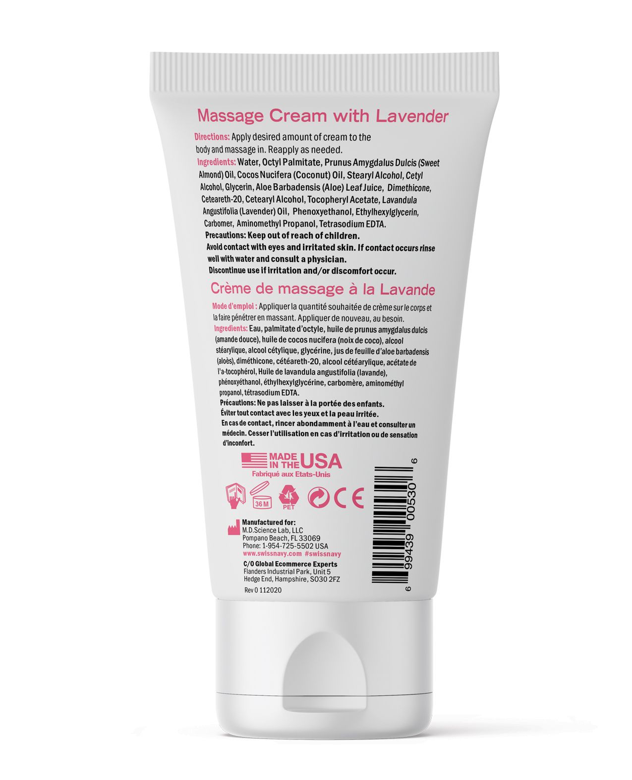 Swiss Navy Desire Crema de masaje de lavanda Imagen secundaria del producto