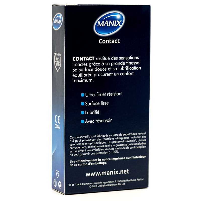 Mates Contact Ultra-fins Condoms Box 6 Back| WorldCondoms