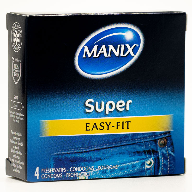 Mates Super Easy-fit Condoms Box 4 Front | WorldCondoms Imagen principal del producto