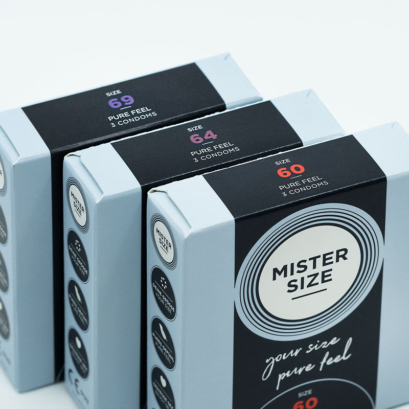 Mister Size Muestra de condones grandes 3 x paquete de 3