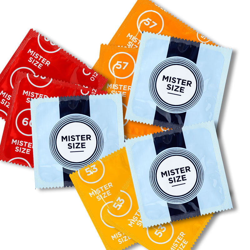 Muestra de preservativos regulares Mister Size 3 x 3 Paquete Imagen secundaria del producto