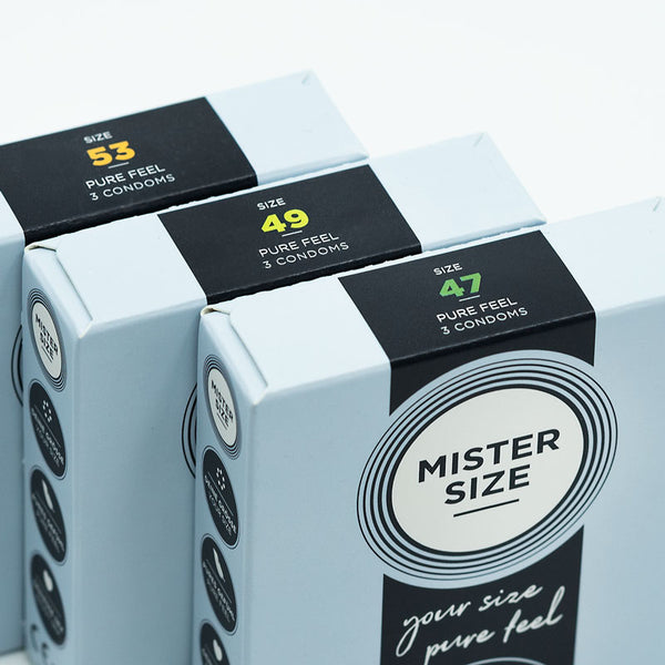 Mister Size Condones ajustados Muestra 3 x Paquete de 3