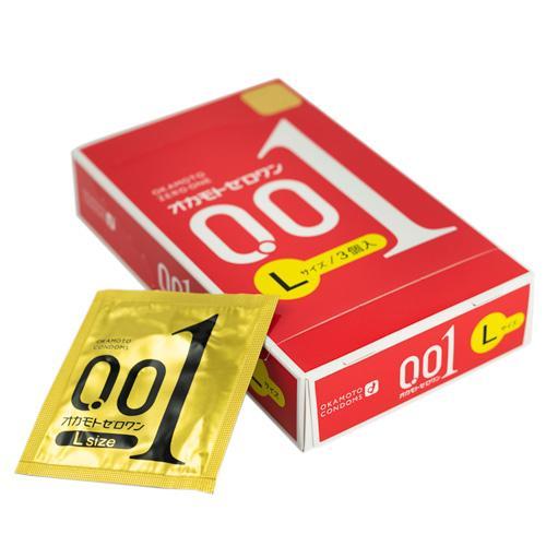 Okamoto 001 talla L, paquete de 3