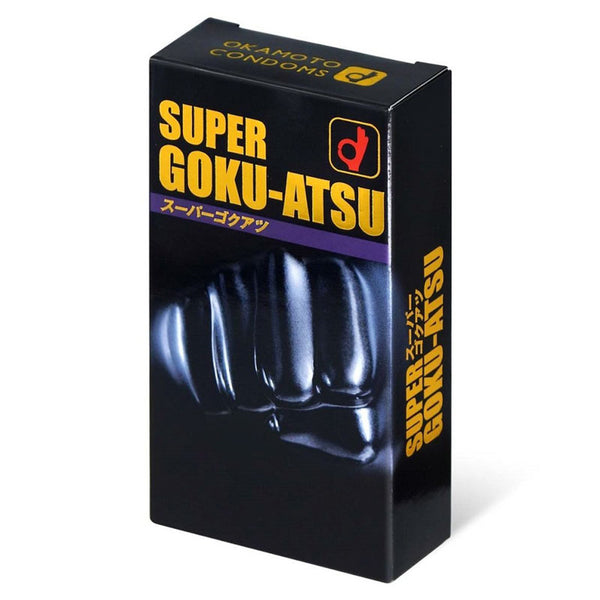 Okamoto Super Goku-Atsu Negro Paquete de 10