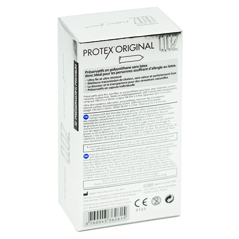 Protex Original Ultra Thin 002 Paquete de 12