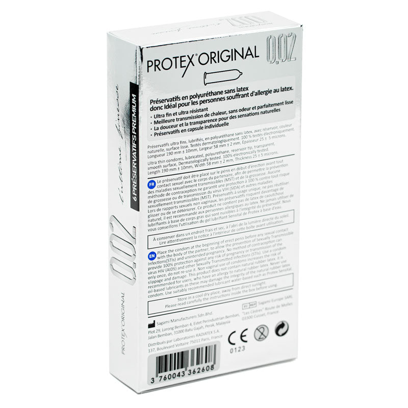 Protex Original Ultra Thin 002 paquete de 6