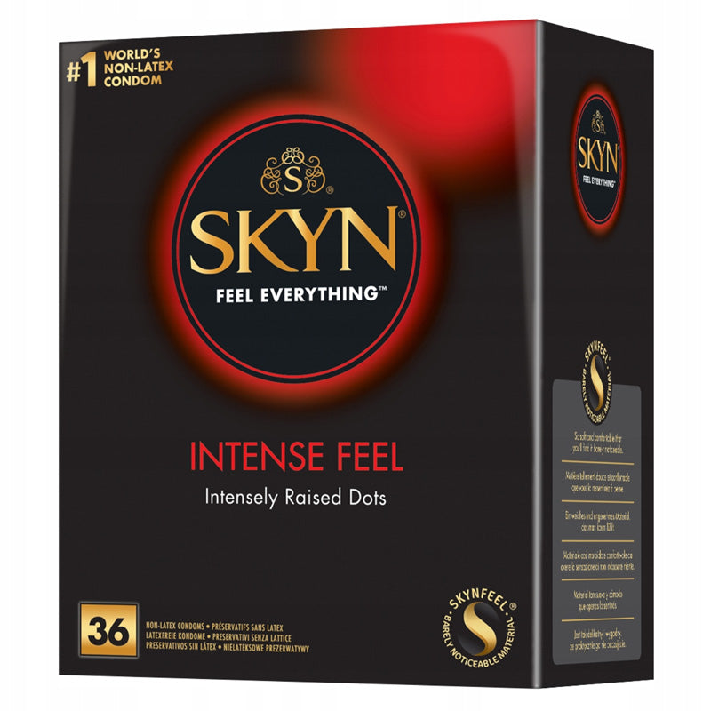 SKYN Intense Feel Intensely Raised Dots Textured Condoms Box Imagen principal del producto
