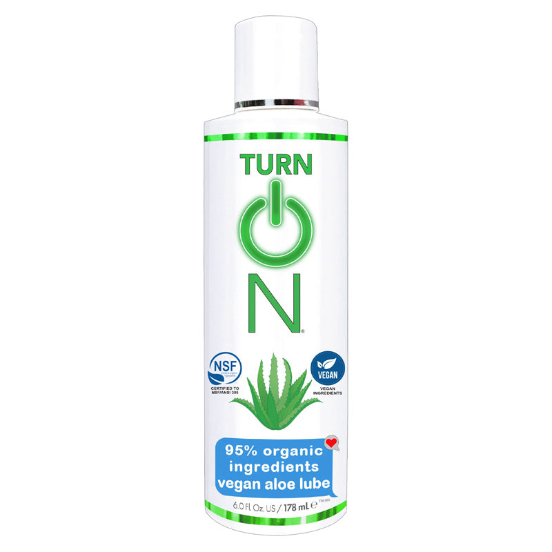 'Turn On 95% organic ingredients vegan aloe lube 178ml'