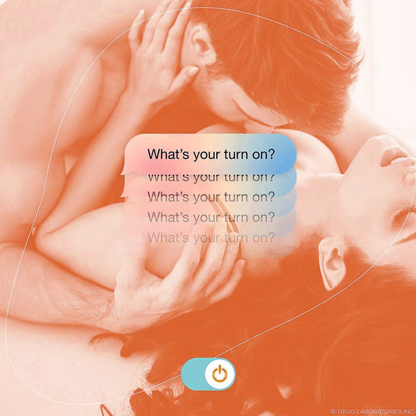 What's your turn on? couple in bed kissing each other
