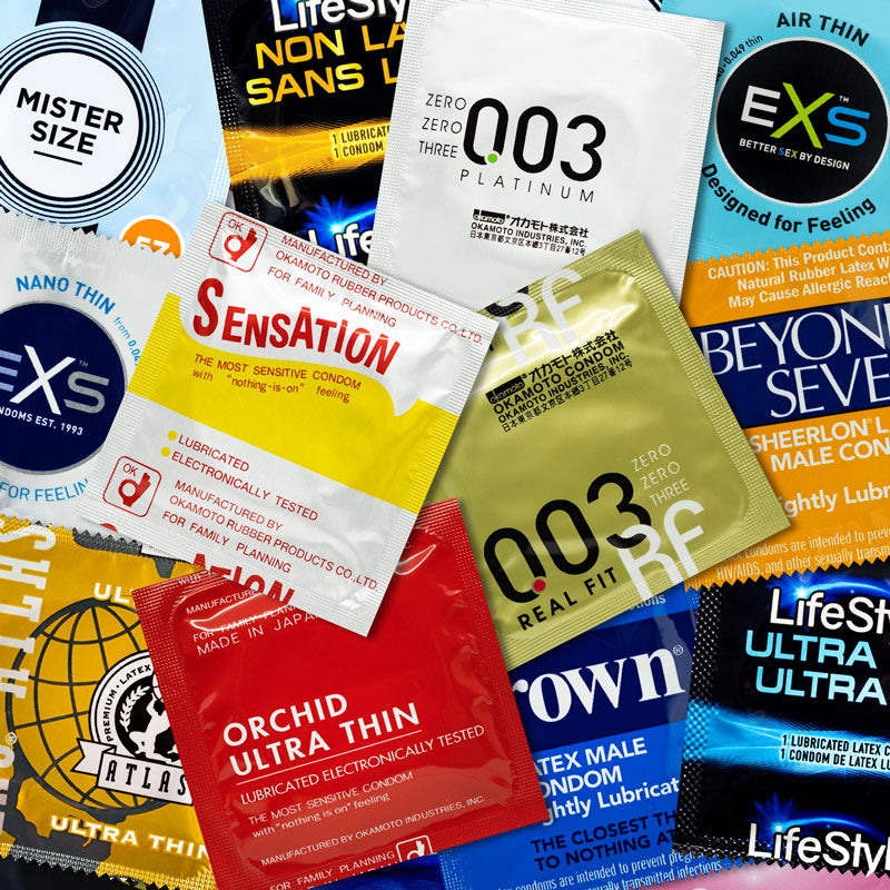 Paquete de muestra de preservativos ultrafinos Imagen secundaria del producto
