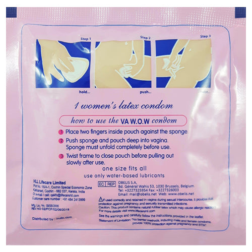 VA W.O.W female condom back