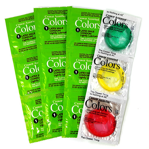crown assorted colors condoms 24 PCS