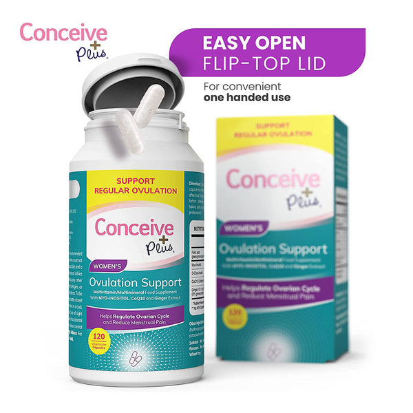 Sasmar Conceive Plus Women's Ovulation Support Caps 120 | WorldCondoms
