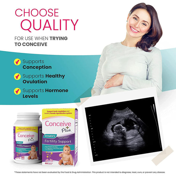 Sasmar Conceive Plus Women's Fertility Support 60 caps | WorldCondoms