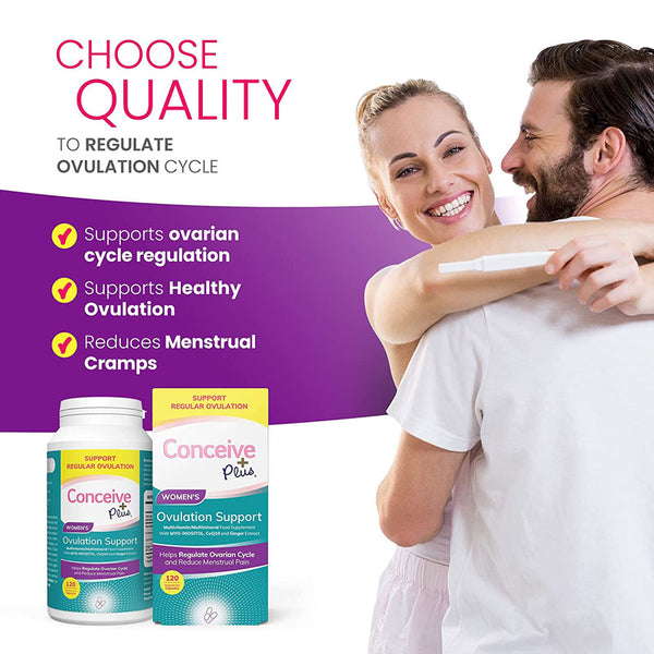 Sasmar Conceive Plus Women's Ovulation Support Caps 120 | WorldCondoms
